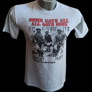 Vintage 1990's Mens Tee Small NEBRASKA VIETNAM VETERANS REUINION T-shirt POW MIA